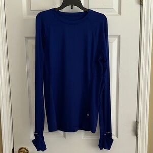 Lululemon Rulu Deep Sea Blue Long Sleeve Top